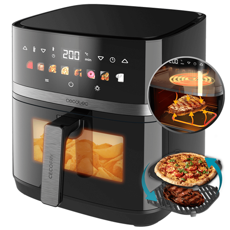 Мультипечь (аэрогриль-фритюрница) CECOTEC Cecofry&Grill Duoheat 8000