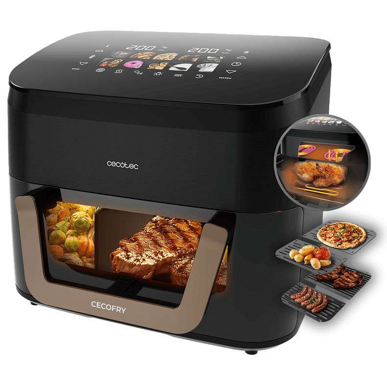 Мультипечь (аэрогриль-фритюрница) CECOTEC Cecofry&Grill Smokin 11000