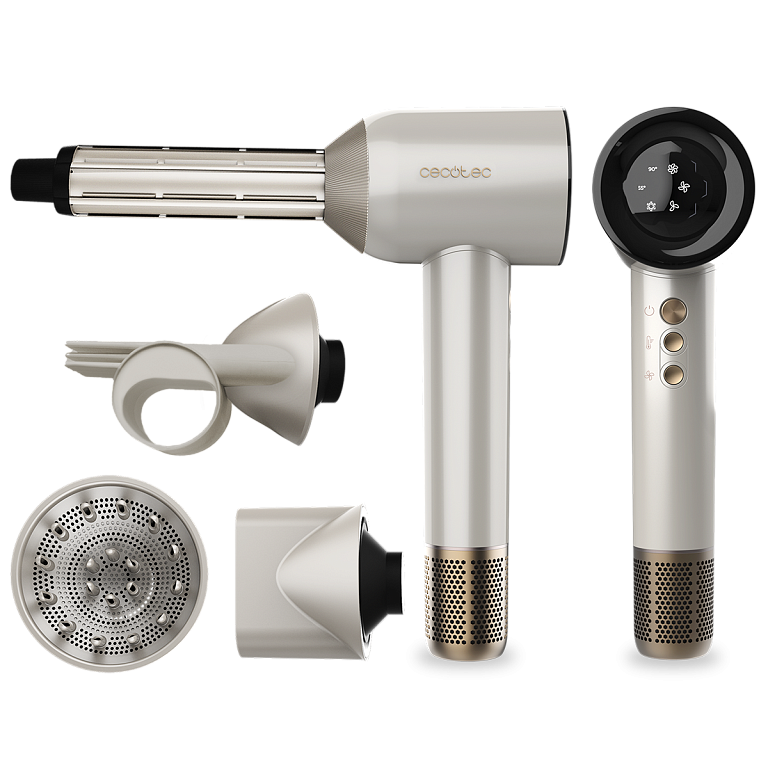 Фен-стайлер CECOTEC DryGlam Waves Champagne 4in1 