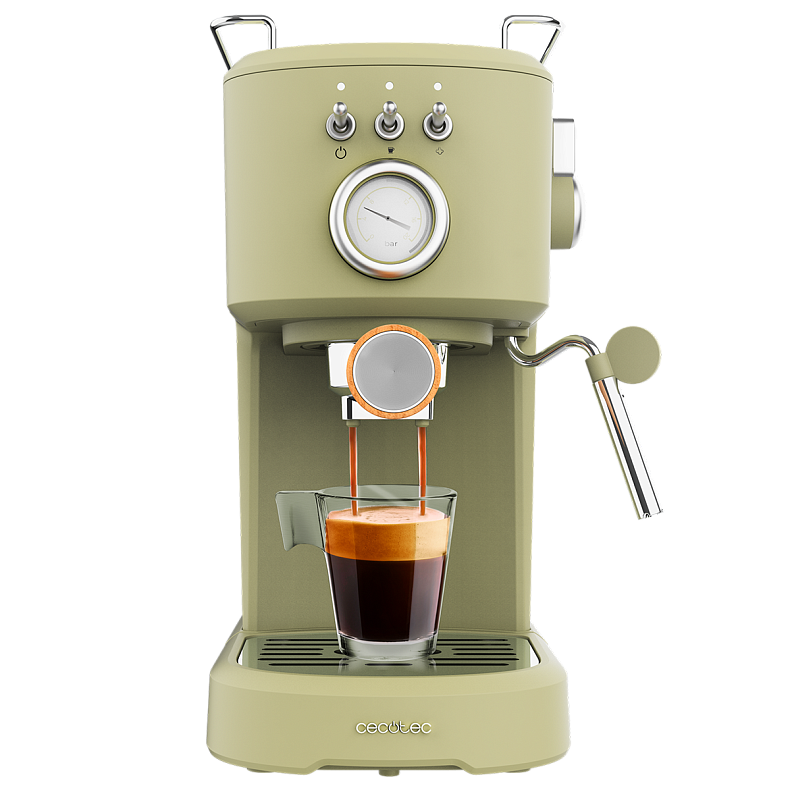 Кофеварка рожковая CECOTEC Power Espresso 20 Retro Green